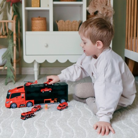 Veoauto Transporter 3in1 Red 11 osa