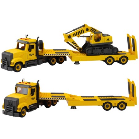 Isetegemise puksiirauto pööravad roomikekskavaatori tuled helisid