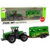 Traktor koos haagisega Green