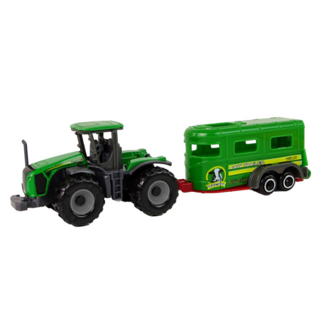 Traktor koos haagisega Green