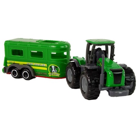 Traktor koos haagisega Green