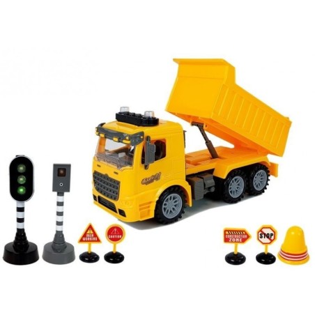 Kallurite komplekt 1:14 Liiklusmärgid Tuled Kiirus – Kaamera kollane