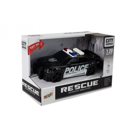 Autopolitsei sõiduk, tuled ja helid 1:20
