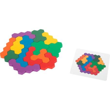 Kuusnurkne puidust pusle õppemäng