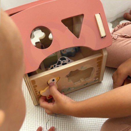 TOOKY TOY Farmi puidust looma kujusorter