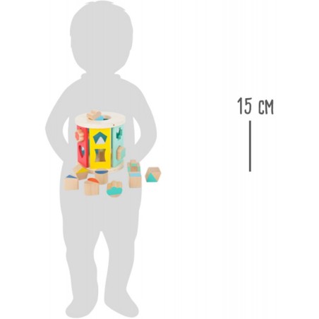 Puidust veerev kuju sorteerimiskuubik