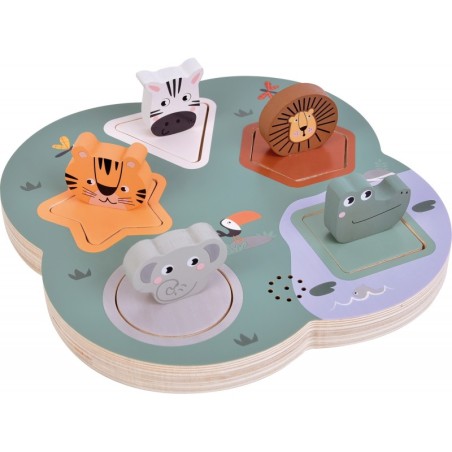 3D-mõistatus loomade müradest "Safari"