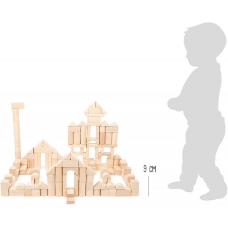 Naturaalsest puidust ehitusplokid, pakis 200 tk