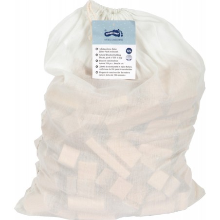 Naturaalsest puidust ehitusplokid, pakis 200 tk