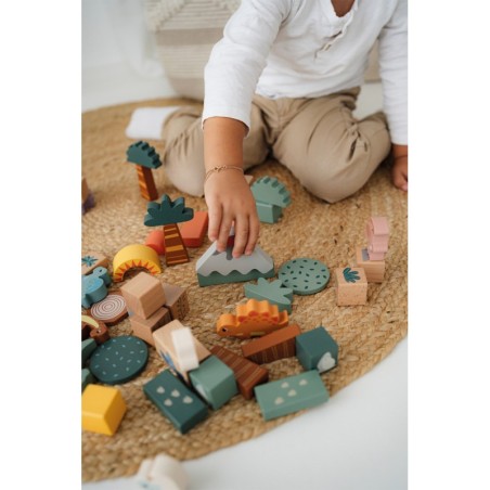 Puidust ehitusklotsid "Dino"