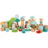 Puidust ehitusklotsid "Džungli sõbrad"