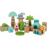 Puidust ehitusklotsid "Džungli sõbrad"