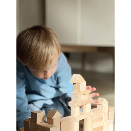 Puidust plokid naturaalsed 100 tk kotis