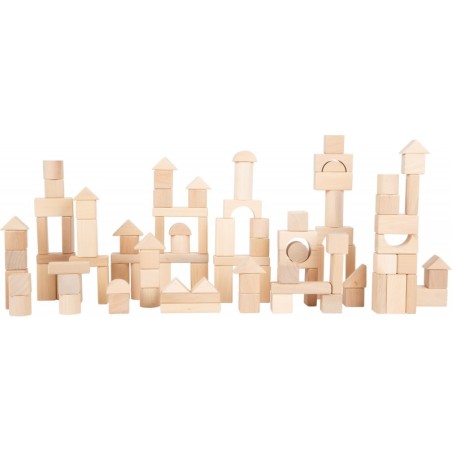 Puidust plokid naturaalsed 100 tk kotis