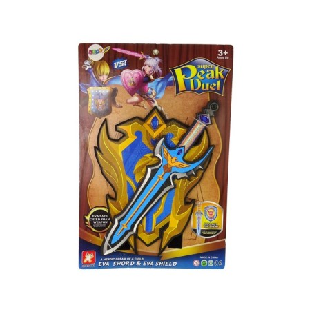 Blue Warrior Sword Shield komplekt EVA vaht.