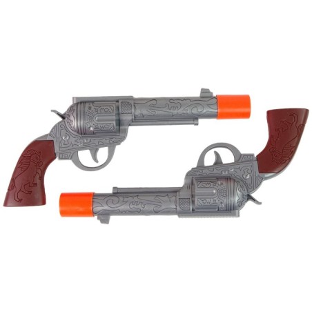 Kauboi komplekt kahele kauboi revolvri kannustarvikutele