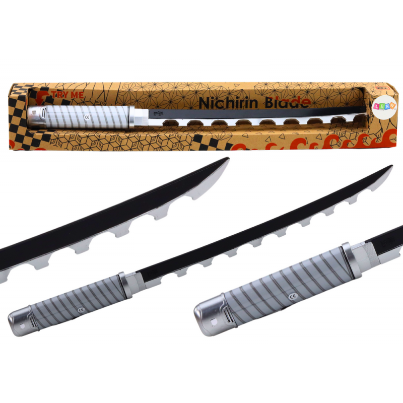 Nichirin Samurai Mõõga akuga töötav mugav käepide, must heli