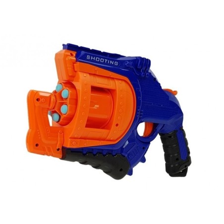 Püstol vahtpadrunitega, 48 padrunit, pöörlev salv Sinine ja oranž