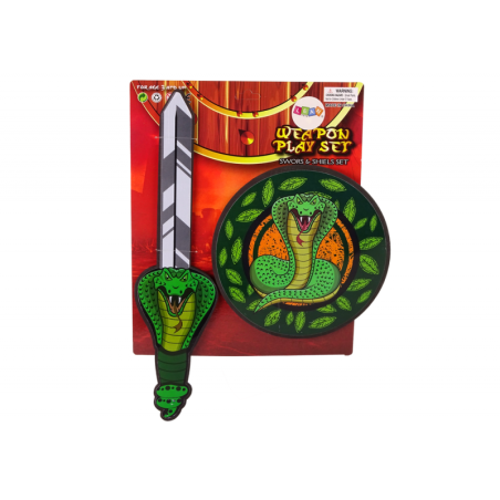 EVA vahtplastist rüütlikomplekt mõõk ja kilp