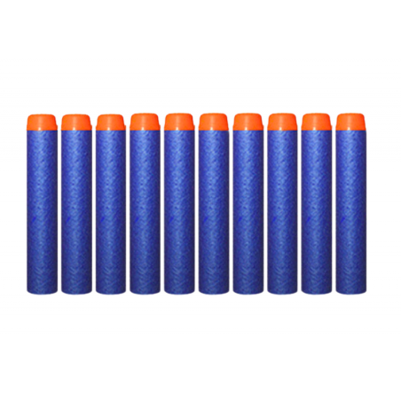 Pehmed vahtpadrunid relvadele, 10 tükki, sinine