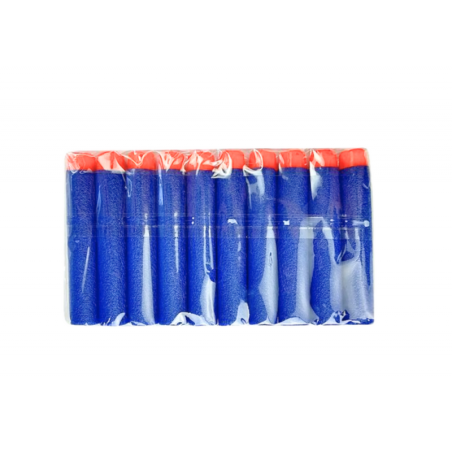 Pehmed vahtpadrunid relvadele, 10 tükki, sinine