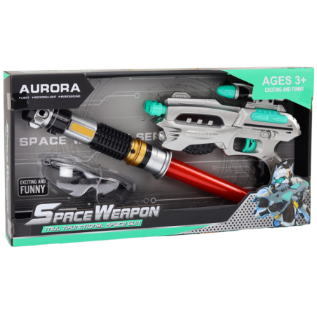 Space Lightsaber Set relva kaitseprillid