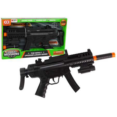 Suur missiooni lahingu kuulipilduja Kergete heliefektide ja vibratsiooniga