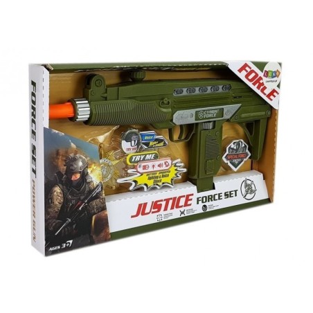 Sõjaväe komplekt Gun Sound Lights rinnamärk 37 cm