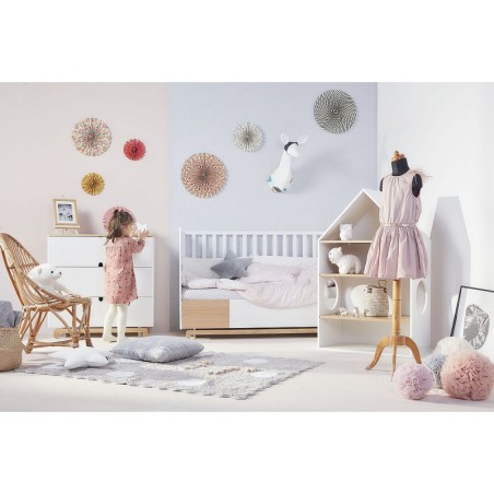 Võrevoodi/ juuniorvoodi 70x140 alumise sahtliga