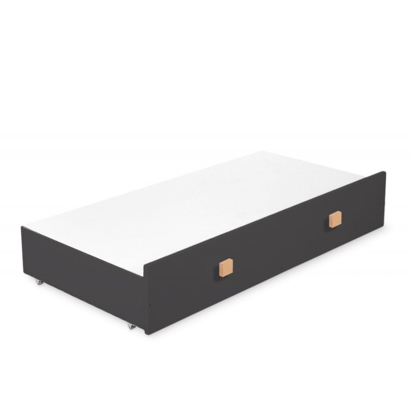 Sahtel MAXI beebivoodi alla 120x60 cm, tumehall