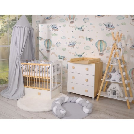 Beebivoodi 120x60 cm Leonardo, valge