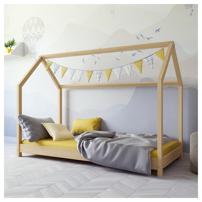 Voodi bella 80x180 cm, naturaalne