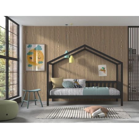 Majavoodi Dallas äärtega 90x200 cm, antratsiit