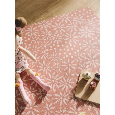 Mängumatt puslematt DAISY roosa 120x180 cm