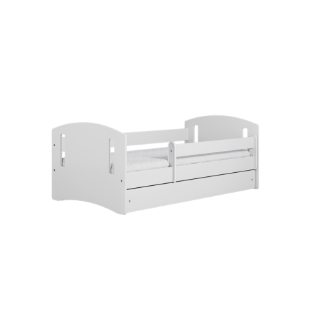 Voodi classic 80x160 cm, sahtli ja madratsiga, valge