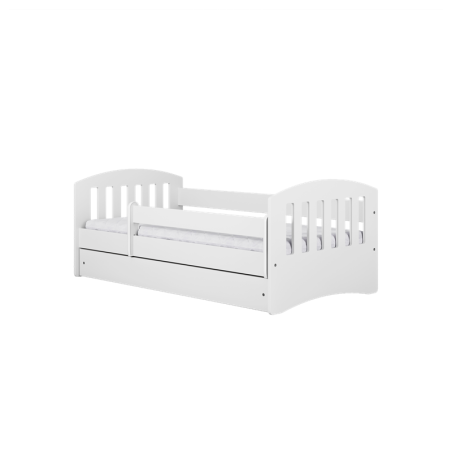 Voodi Classic 80x160 cm, sahtli ja madratsiga, valge