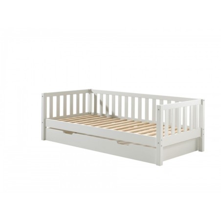 Voodi Fritz 90x200 cm + lisavoodi sahtel, valge