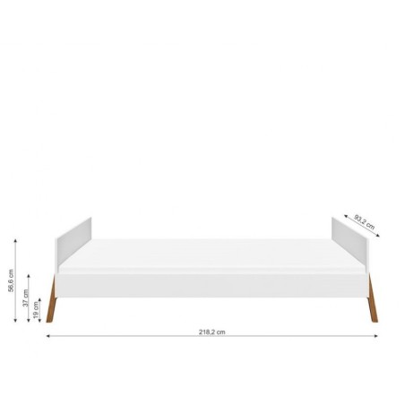 Lotta juuniorvoodi 90x200 snow valge