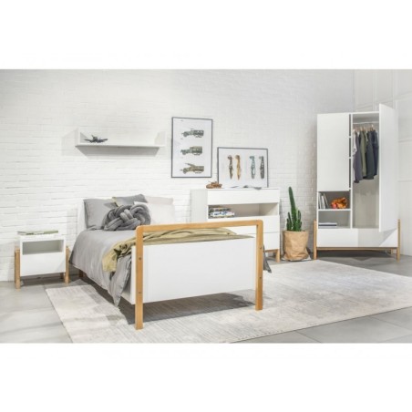 Voodi Victor 80x180 cm, valge