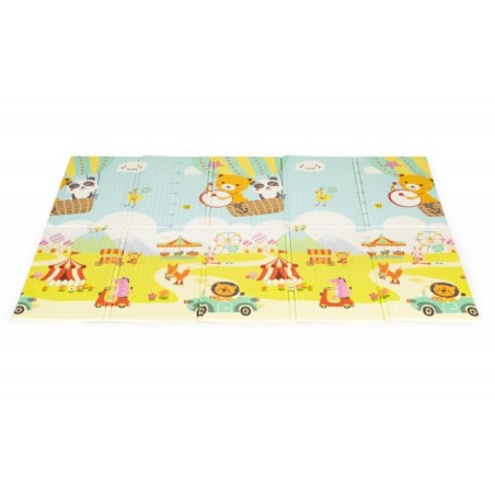 Hariv kahepoolne kokkupandav suur mängumatt kotiga