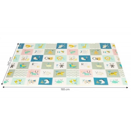 Hariv kahepoolne kokkupandav suur mängumatt kotiga