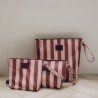Veekindel tualett-tarvete kott STRIPES PINK