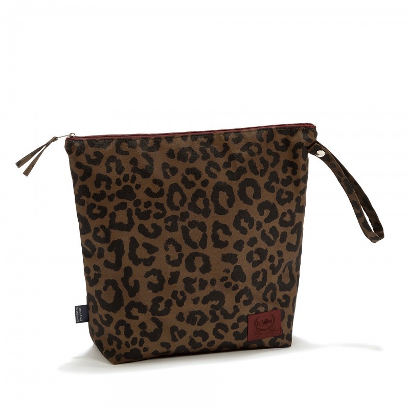 Magdalena Lamparska veekindel tualetitarvete kott LEOPARD CHOCO