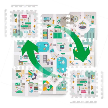 Vahtpuslematt 120x120cm + vahtfiguurid linn