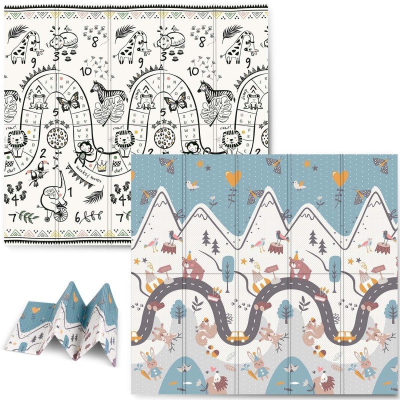 Hariv kokkupandav vahtmatt 200 x 180 x 1 cm