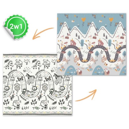 Hariv kokkupandav vahtmatt 200 x 180 x 1 cm