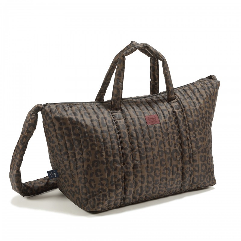 Magdalena Lamparska nailonist LEOPARD CHOCO nädalavahetusekott