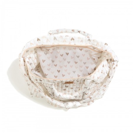 Nädalavahetusekott Nailonist HEARTBEAT BEIGE