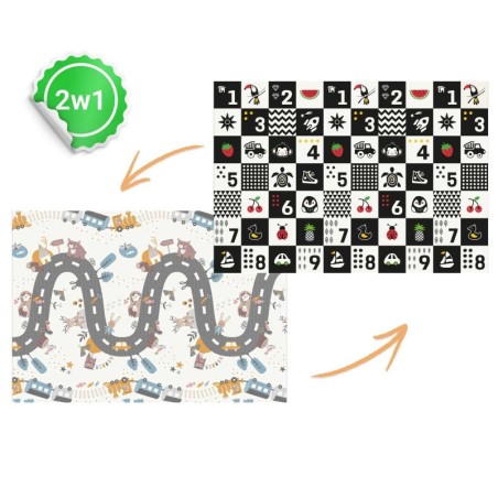 Hariv kokkupandav vahtmatt 200 x 150 x 1 cm