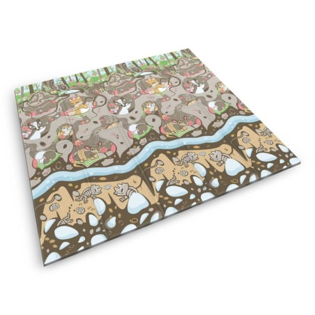 Kokkupandav vahtmatt 200 x 180 x 1 cm ground-train